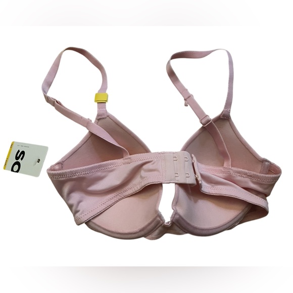 SO T-Shirt Bra Light Pink 32A NWT Wireless Lightly Lined‎ Adjustable Straps - Picture 2 of 5